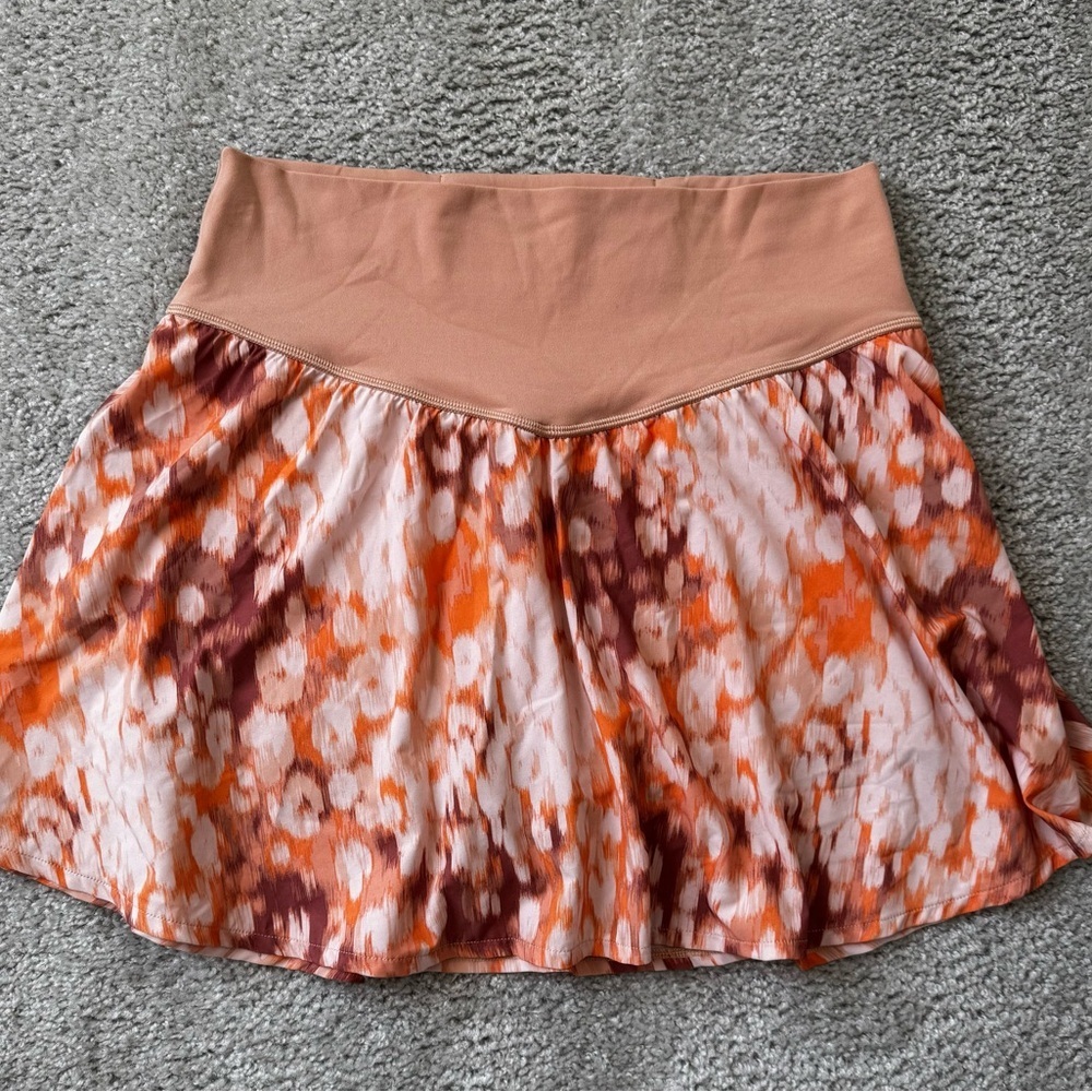 Offline by Aerie Orange and Pink tennis Skort
